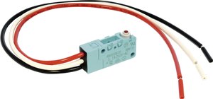 Mikroprzełącznik Panasonic ABV1610513 ABV1610513, 1 zestyk przełączny, 1 x wł/(wł), 250 V/AC, 30 V/DC, 3 A, 1 szt.