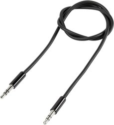 Kabel przyłączeniowy SpeaKa Professional wtyk jack 3,5 mm SuperSoft, czarny, 1 m Kabel Jack SpeaKa Professional SP-7870044 oplot SuperSoft 1.00 m