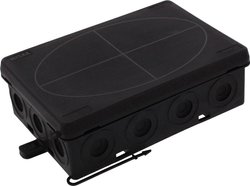 Skrzynka przyłączeniowa Wiska KA 016/5 BK, IP55, (D x S x W) 125 x 86 x 41 mm, czarny (ral 9005), 1 szt.
