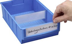 Etykieta opisowa do pudełka Allit ProfiPlus ShelfBox Label B 456597 biały, przeźroczysty 20 szt.