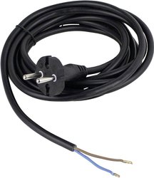 Kabel zasilający AS Schwabe 70522, H05VV- F 2 x 1 mm, 3 m