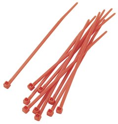 Zestaw opasek kablowych TRU COMPONENTS TC-PBR-100-4RD203 1592780, 100 mm, poliamid 6.6, 100 szt.