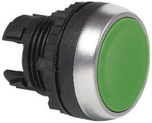 Przycisk pierścień przedni metalowy, chromowany zielony BACO L21AA82E 1 szt.