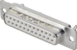 Listwa żeńska D-Sub FCI D-SUB DB25S064HTLF, rzędy: 2, styki: 25, 180 °, 1 szt.