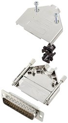 Zestaw listew męskich D-Sub encitech DTPK25-M-HDP44-W-K 6355-8056-03, rzędy: 3, styki: 44, 180 °, 1 szt.