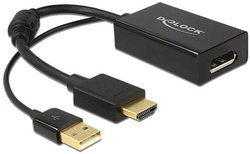 Przejściówka, adapter HDMI, DisplayPort Delock 62667, [1x złącze męskie HDMI - 1x złącze żeńskie DisplayPort]