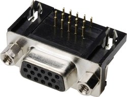 Listwa żeńska D-Sub TRU COMPONENTS TC-A-HDF 44 A-KG/T-203 1586457, styki: 44, 1 szt.