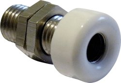 Gniazdo bananowe Schnepp BU 4000, izolowane, O 4 mm, 18.5 mm, 16 A, białe