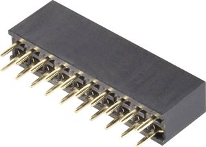 Gniazdo 2-rzędowe, RM 2.54, proste, 2 x 13pin, 10120231 BKL Electronic