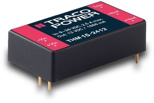 Przetwornica DC/DC, do PCB TracoPower THM 15 THM 15-1221, 15 W, 1.5 A, 1 szt.