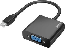 Przejściówka, adapter Mini DisplayPort, VGA Hama 00200333, [1x złącze męskie angielskie - 1x złącze męskie Mini DisplayPort]