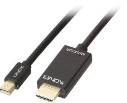 Przejściówka Mini DisplayPort, HDMI LINDY LINDY Mini DisplayPort/HDMI 4K30 3m 36928, 3.00 m