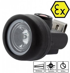 KSE-Lights KS-7620-MCII 2-stopniowa latarka LED na kask Atest ATEX (1G, M1) Latarka na kask KSE-Lights KS-7620-MCII Performance KS-7620-MCII 180 lm