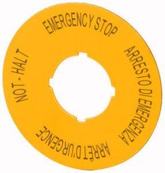 Tabliczka opisowa Eaton M22-XAK11 (Ø x W) 90 mm x 90 mm NOT-HALT (de, en, fr, it) 1 szt.