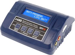 Ładowarka modelarska wielofunkcyjna SKYRC e680 8 A LiPo, LiFePO, LiIon, LiHV, NiMH, NiCd, Akumulator ołowiowy