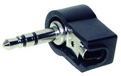 Złącze męskie jack 3,5 mm TRU COMPONENTS 1559795, CuZn, niklowany, złącze męskie kątowe, 1 szt.