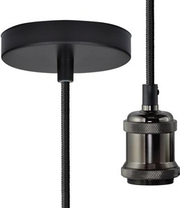 Lampa sufitowa, podwieszana Segula Chicago 50563 E-27  czarny