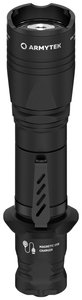 Biała latarka taktyczna Armytek Doberman Pro Magnet USB 2 w 1 z ładowaniem magnetycznym Latarka ArmyTek Dobermann Pro White F07501C 1400 lm
