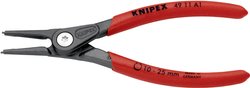 Precyzyjne szczypce do pierścieni osadczych do pierścieni zewnętrznych (wałów) 49 11/49 21 Szczypce do pierścieni Segera Knipex  49 11 A1 140 mm