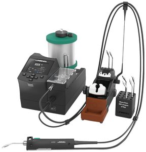 Stacja lutownicza 1-K z automatycznym podawaniem drutu lutowniczego Stacja lutownicza JBC Tools ALE-210VA ALE-210VA 150 W