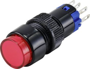 Przycisk TRU COMPONENTS LAS2Y-11/R/12V TC-9428060, 12 mm, 250 V, 3 A, 1 szt.