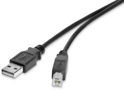 Kabel USB Renkforce, USB 2.0, Złącze męskie USB-A, Złącze męskie USB-B, 0.30 m