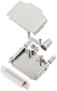 Zestaw listew żeńskich D-Sub encitech DPPK25-M-DBS-W-K 6355-8004-13, rzędy: 2, styki: 25, 180 °, 1 szt.