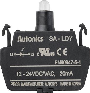 TRU COMPONENTS  Typ pojedynczy blok LED / 12 V, 24 V / żółty TRU COMPONENTS SA-LDY Element LED   żółty  12 V, 24 V 1 szt.