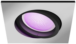 Reflektor sufitowy LED Philips Lighting Hue White & Col. Amb. Centura Einbauspot eckig aluminium 350lm Hue 871951433880700 5.7 W
