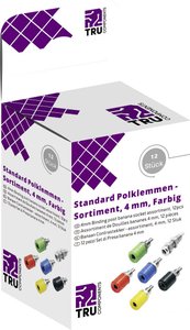 TRU COMPONENTS  Złącze męskie laboratoryjne, zestaw 12 Teile