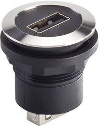 Gniazda do zabudowy USB Schlegel RRJVA_USB_AA, 1 szt.