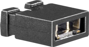 Zworka ze złączem żeńskim BKL Electronic 10120190 Wymiary siatki: 2.54 mm Ilość styków:2 Zawartość: 1 szt.