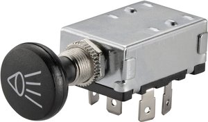 Przełącznik dźwigienkowy samochodowy TRU COMPONENTS TC-A3-20B-SQ 1587800, 2 x wył/wł/wł, 12 V/DC, 30 A