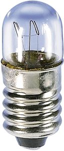 Żarówka rurkowa Barthelme 00211307, 130 V, 2,6 W, E10, przezrocz.