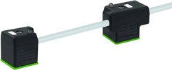 Podwójne złącze męskie zaworowe z kablem połączeniowym Murr Elektronik 7000-58041-2270600, A standard, 300 V/AC, IP67, 1 szt.