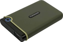 Transcend StoreJet® 25M3G 2 TB  Zewnętrzny dysk twardy 6,35 cm (2,5'') USB 3.2 Gen 2 (USB 3.1) wojskowa zieleń TS2TSJ25M3G