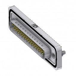 Złącze męskie D-Sub Deltron Connectors DTSWM37PY/2M86UN, rzędy: 2, styki: 37, 180 °, 1 szt.