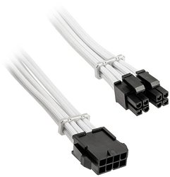 Przedłużacz Alchemy 4 + 4-pin EPS12V, 45 cm, w osłonie - biały Kabel Bitfenix BFA-MAC-44EPS45WK-RP