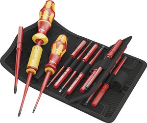 Zestaw wkrętaków dynamometrycznych Kraftform Kompakt VDE Torque, 16 częściowy Zestaw wkrętaków dynamometrycznych Wera 05135906001, 9 mm, 1.2 Nm - 3 Nm