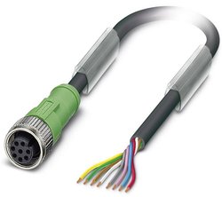 Kabel do czujników/elementów wykonawczych Phoenix Contact SAC-8P- 1,5-PUR/M12FS 1522590, kabel, otwarte końcówki, 1 szt.