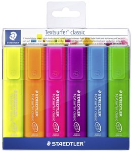 Textsurfer® classic 364 zakreślacz z 6 częściami, różne Marker do tekstu Staedtler