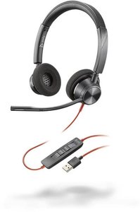 Zestaw słuchawkowy On Ear Plantronics Blackwire 3320-M 214012-01 Stereo czarny