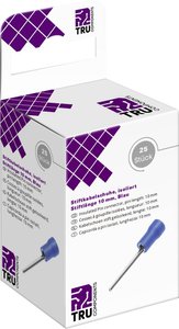 Szpilkowe końcówki kablowe, izolowane - niebieskie, 1,5mm² - 2,5 mm², (długość bolca 10 mm), 25 sztuk. TRU COMPONENTS T2010C360 Złącze pinowe 25 szt.