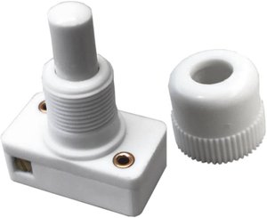 Przełącznik wciskany OMEG B1OORLW6LW B1OORLW6LW, 12.8 mm, 250 V/AC, 1 A, 1 szt.