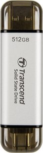 Dysk zewnętrzny SSD Transcend ESD310S TS512GESD310S 512 GB USB 3.2 Gen 2 (USB 3.1), USB-C® srebrny