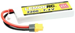 Pakiet akumulatorów (LiPo) 7.4 V 2200 mAh 35 C LemonRC Softcase XT60