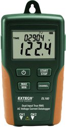 Rejestrator danych pomiarowych Extech DL160 Mierzone wielkości natężenie prądu, napięcie     10 do 600 V/AC 10 do 200 A