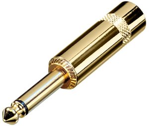 Złącze męskie jack 6,35 mm Rean AV NYS224AG NYS224AG, złącze męskie, 1 szt.
