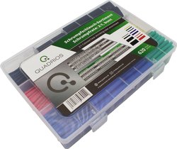 Zestaw rurek termokurczliwych Quadrios 2103CA001 2103CA001, 2:1, 620 szt.