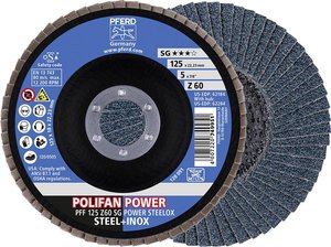 Tarcza lamelkowa PFERD Z Sg Power Steelox 67686125 Średnica 125 mm 10 szt.